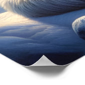 Arctische witte wolven in Sneeuw Poster (Hoek)