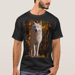 arctische wolf op rots t-shirt