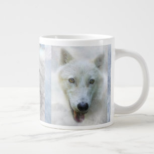ARCTISCHE WOLF SNEEUW TRINITY REUZE KOFFIEBOKAL EXTRA GROTE BEKER