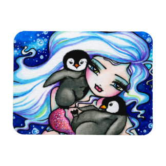 Arctische zeemeermin Baby Pinguïns door Hannah Lyn Magneet