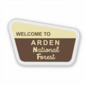 Arden Forest-Sticker Sticker (Voorkant)