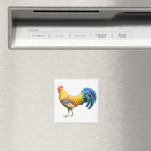 Ardenner Rooster Carré Magnet (In Situ (Lave-vaisselle))