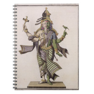 Ardhanarishvara uit 'Voyage aux Indes et a la Ch' Notitieboek