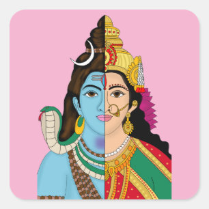 Ardhanarishwara Sticker