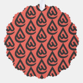 Ardhon designs waarmee je jezelf kunt uiten ornament kaart (Achterkant)