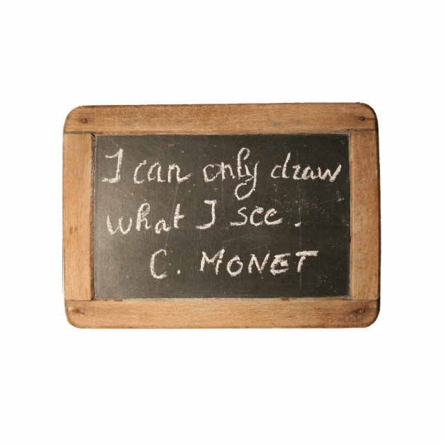 Ardoise 05 Monet's Quote Staand Fotobeeldje (Voorkant)