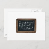 Ardoise 07 Carte postale Citation de Manet (Devant / Derrière)