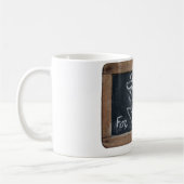 Ardoise 10 Fleur pour maman Mug blanc (Gauche)