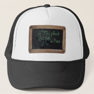 Ardoise #12 - Een boom Planten - Groen Trucker Pet