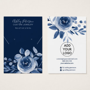 Ardoise de bijoux en indigo