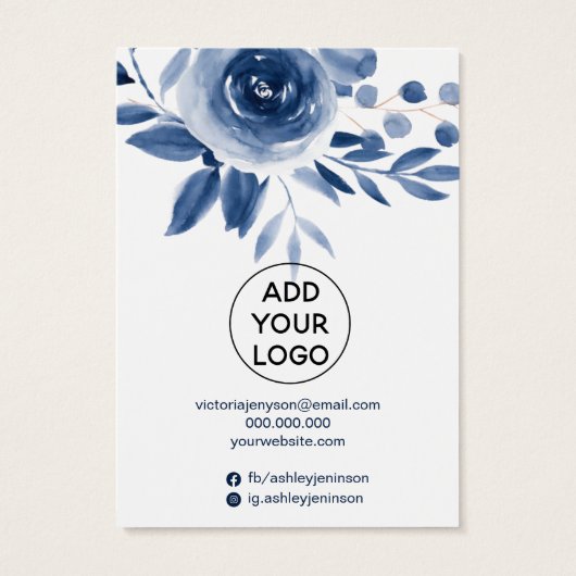 Ardoise de bijoux en indigo (Dos)