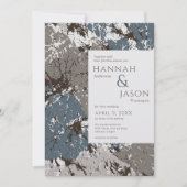 Ardoise de chocolat Faire-part de mariage Feuilles (Devant)