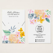 Ardoise florale bijoux d'oreille (Devant & derrière)