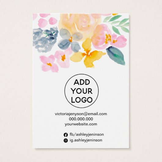 Ardoise florale bijoux d'oreille (Dos)