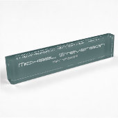 Ardoise foncée Gris élégant bureau moderne plaque