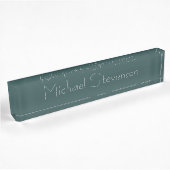 Ardoise foncée Gris Élégant moderne plaque commerc