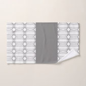 Ardoise Gris Blanc Et Noir Moderne (Serviette à main)