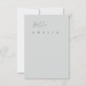 Ardoise légère Bleu Plat Blank Table Guichet Carte (Devant)