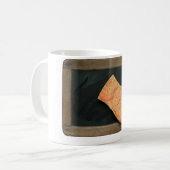 Ardoise Passer l'éponge Vintage Ardoise White Mug (Devant gauche)