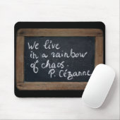Ardoise Rustic School Slate Cezanne's Quote MouseP Muismat (Met muis)