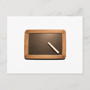 Ardoise Vintage avec carte postale Chalk