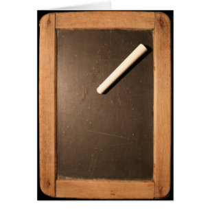 Ardoise vintage d'école d'Ardoise avec la carte de