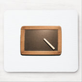 Ardoise Voeg jouw tekst Schoolslate MouseP toe Muismat (Voorkant)