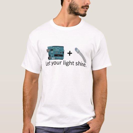 Arduino + RGB LED = Inspiratie T-shirt (Voorkant)