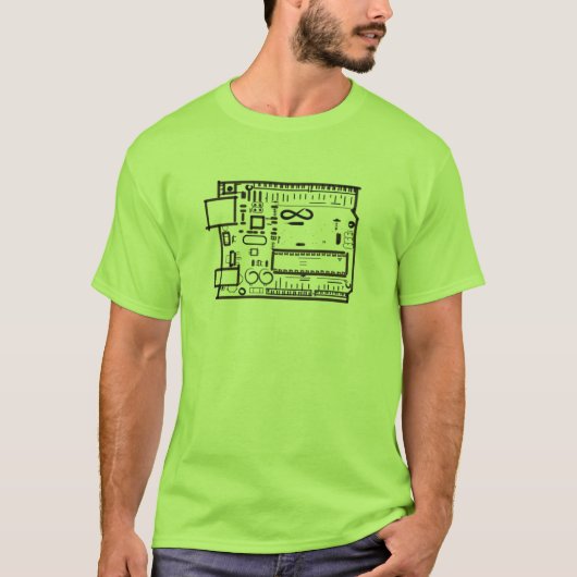 Arduino Sketchy Sketch T-shirt (Voorkant)