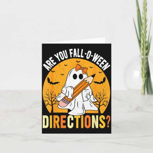 Are You Fall-o-ween Direction Funny Sarcastic Quot Kaart (Voorkant)