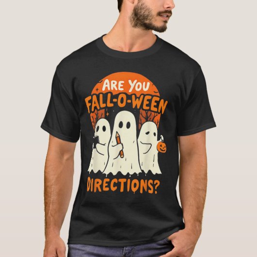 Are You Fall O Ween Direction Halloween Teacher Gh T-shirt (Voorkant)