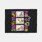 Are You Fall-o-ween Directions Soky Cute Ghost Tea Fleece Deken (Voorkant (Horizontaal))