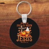 Are You Fall-o-ween Jesus Matthew 4 19 Halloween C Sleutelhanger (Voorkant)