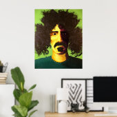 "Are you serious?" Pop Art Poster of Frank Zappa (Bureau à domicile)