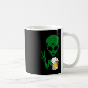 Area-51 Alien Beer Peace Sign Lazy Drink Hallow Koffiemok