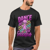 Area 51 Alien Dance Off For Freedom T-shirt (Voorkant)