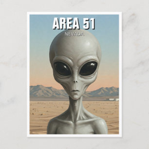 Area 51 Nevada Alien Briefkaart
