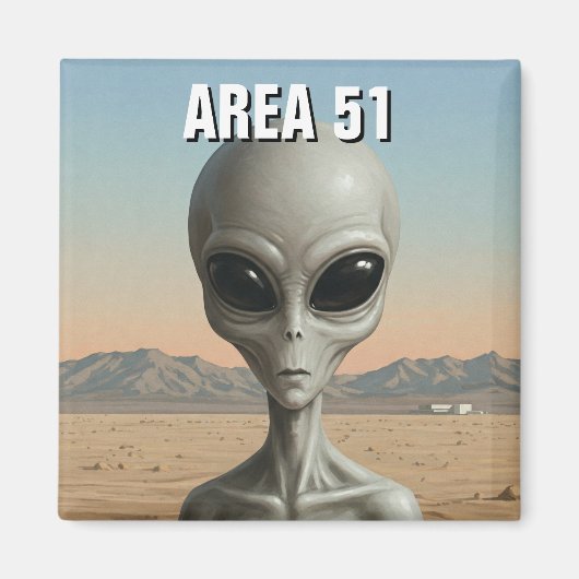 Area 51 Nevada Alien Magneet (Voorkant)