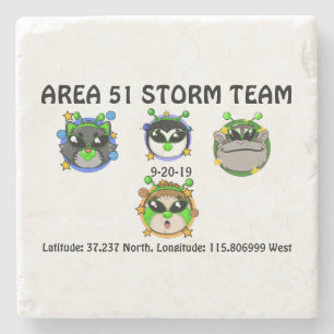 Area 51 storm team stenen onderzetter