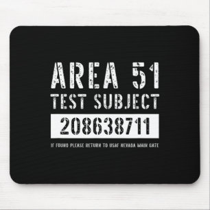 Area 51 Test Subject 8711 Buitenaardse ontvoering  Muismat