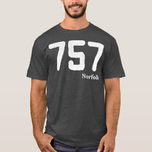 Area Code 757 Norfolk Virginia T-shirt
