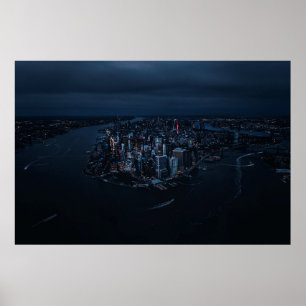 AREALE FOTOGRAFIE VAN STADSGEBOUWEN POSTER