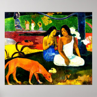 Arearea van Paul Gauguin Poster