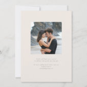 Areca Modern Waterverf Palm Wedding Save The Date (Achterkant)