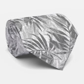 Areca Palms Hawaiian Tropische  grijs Stropdas (Opgerold)