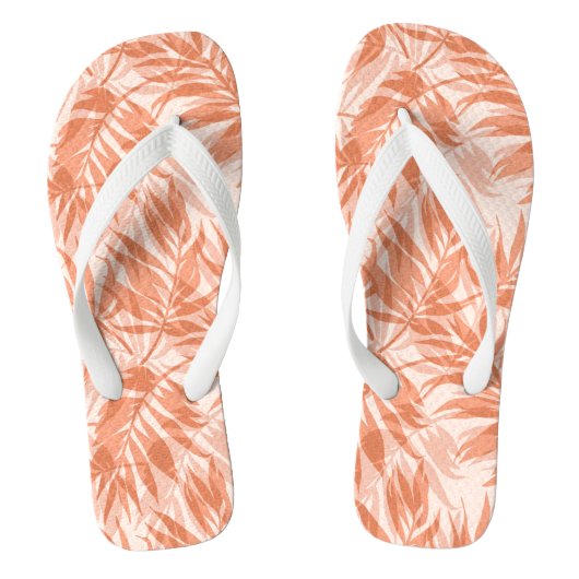 Areca Palms Hawaiian Tropische Peach Teenslippers (Voetbed)
