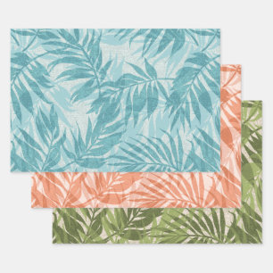 Areca Palms Hawaiian Tropische  Trio Inpakpapier Vel