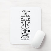 Arecibo binair bericht 1974 muismat (Met muis)