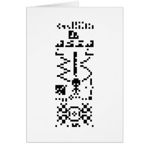 Arecibo Binaire Bericht Antwoord Kaart