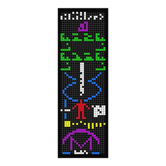 Arecibo message science extraterrestrial alien uni foto afdruk (Voorkant)
